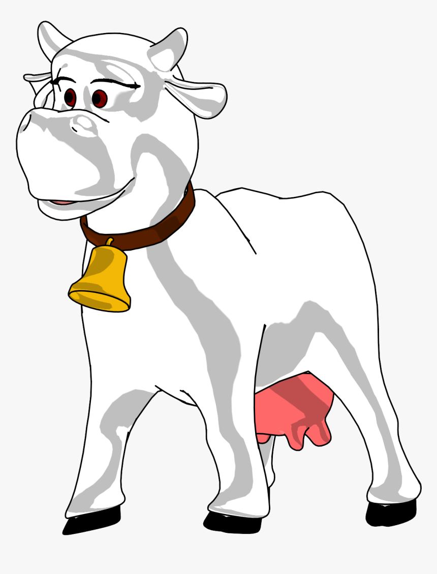 Girl Cartoon Cow Clipart Picture - Cartoon, HD Png Download