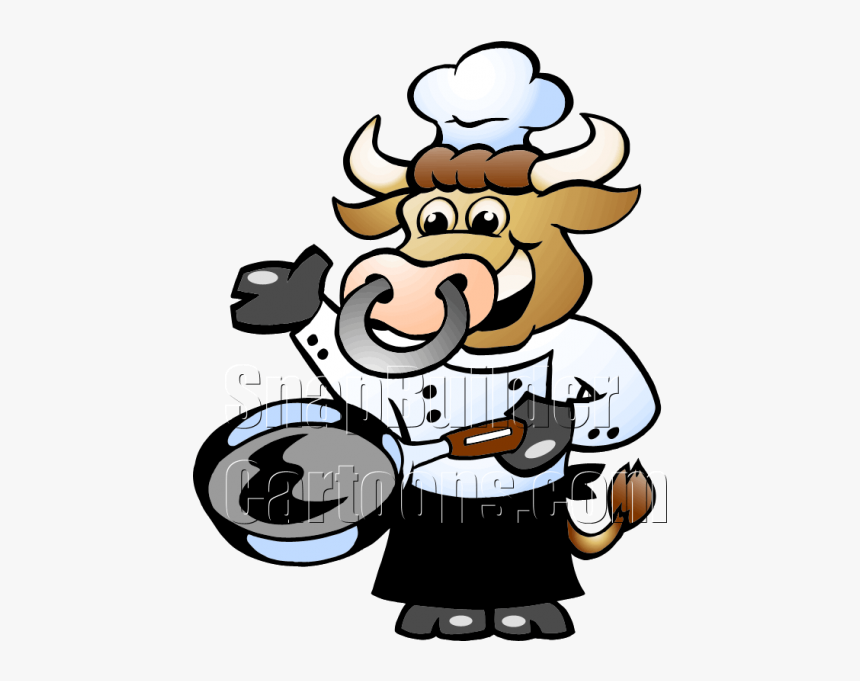 Chef Cow - Bull Chef, HD Png Download