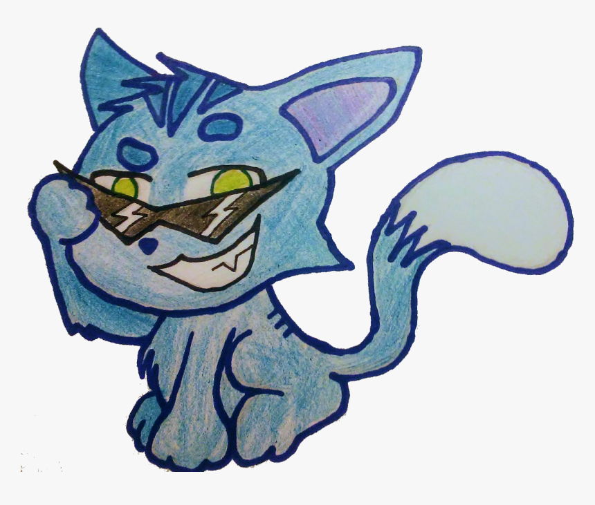 Transparent Pepsiman Png - Blue Cat No Background, Png Download