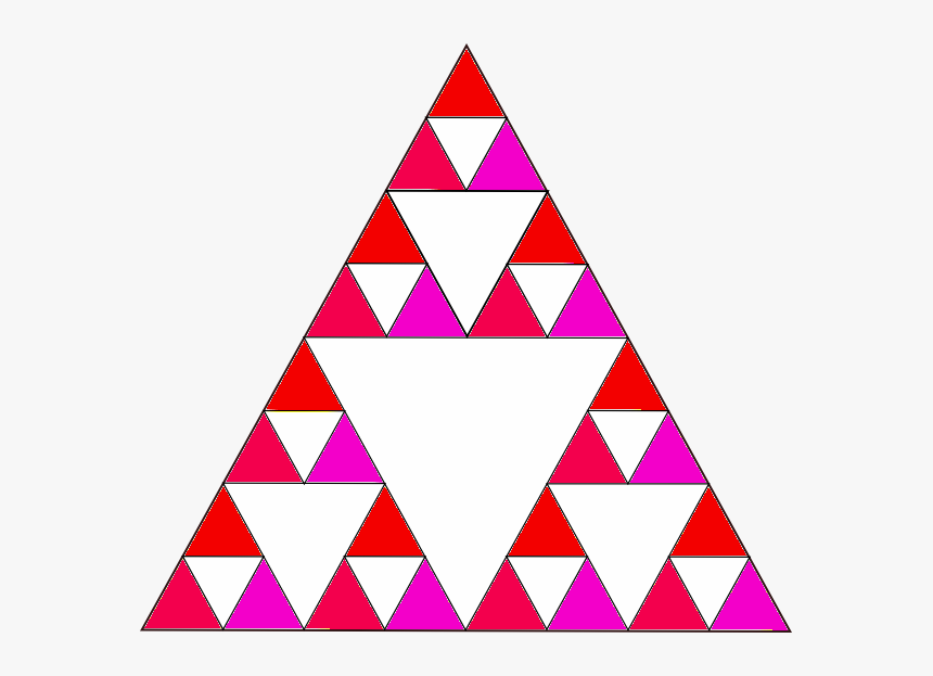 Transparent Triangulos Png - Animated Gif Sierpinski Triangle, Png Download