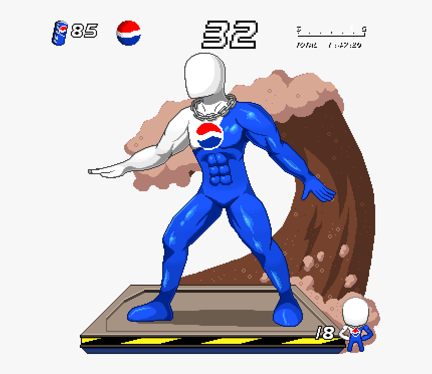 15 Pepsiman - Cartoon, HD Png Download