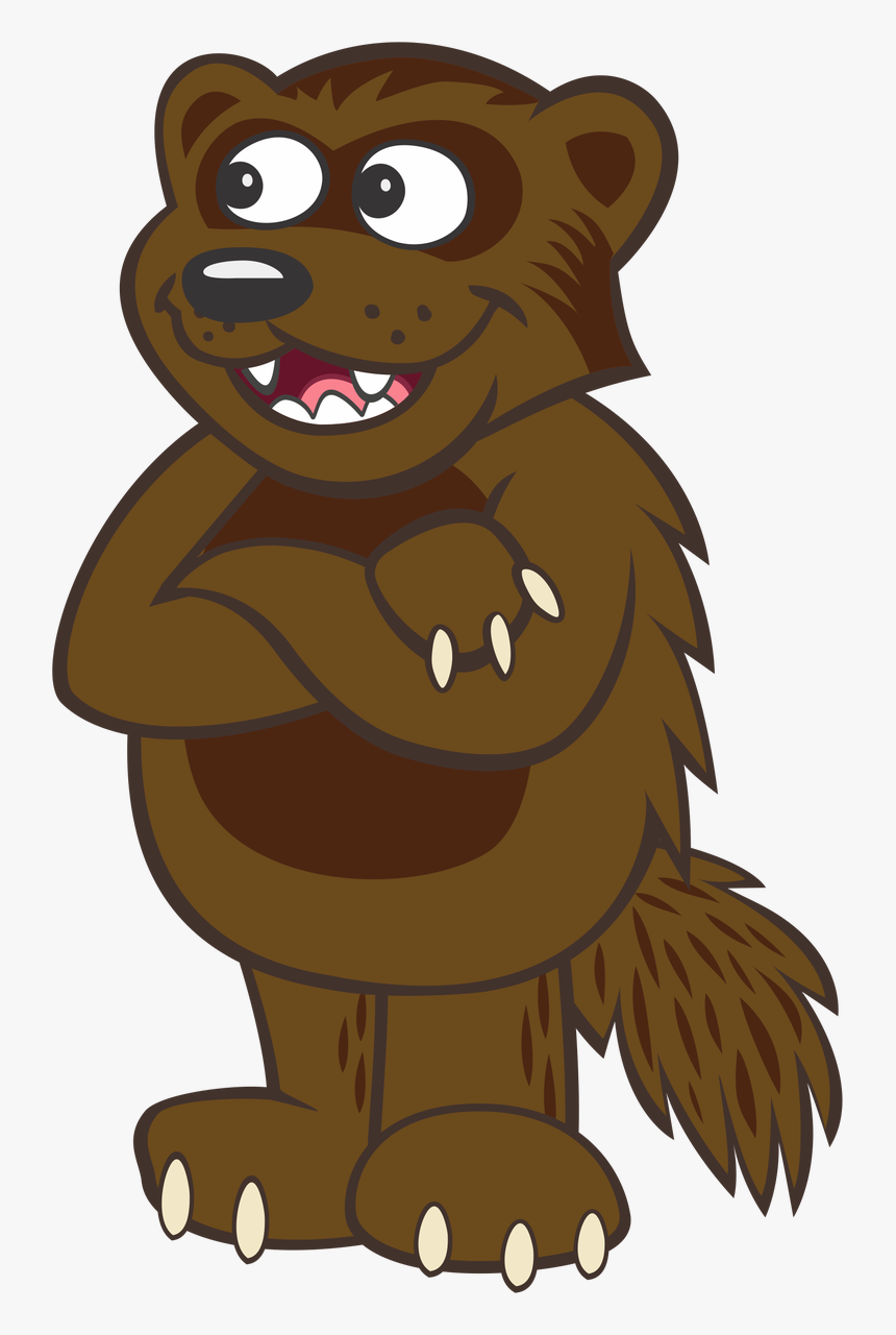 Wolverine Clipart Animal Face - Wolverine Animal Face No Background, HD Png Download