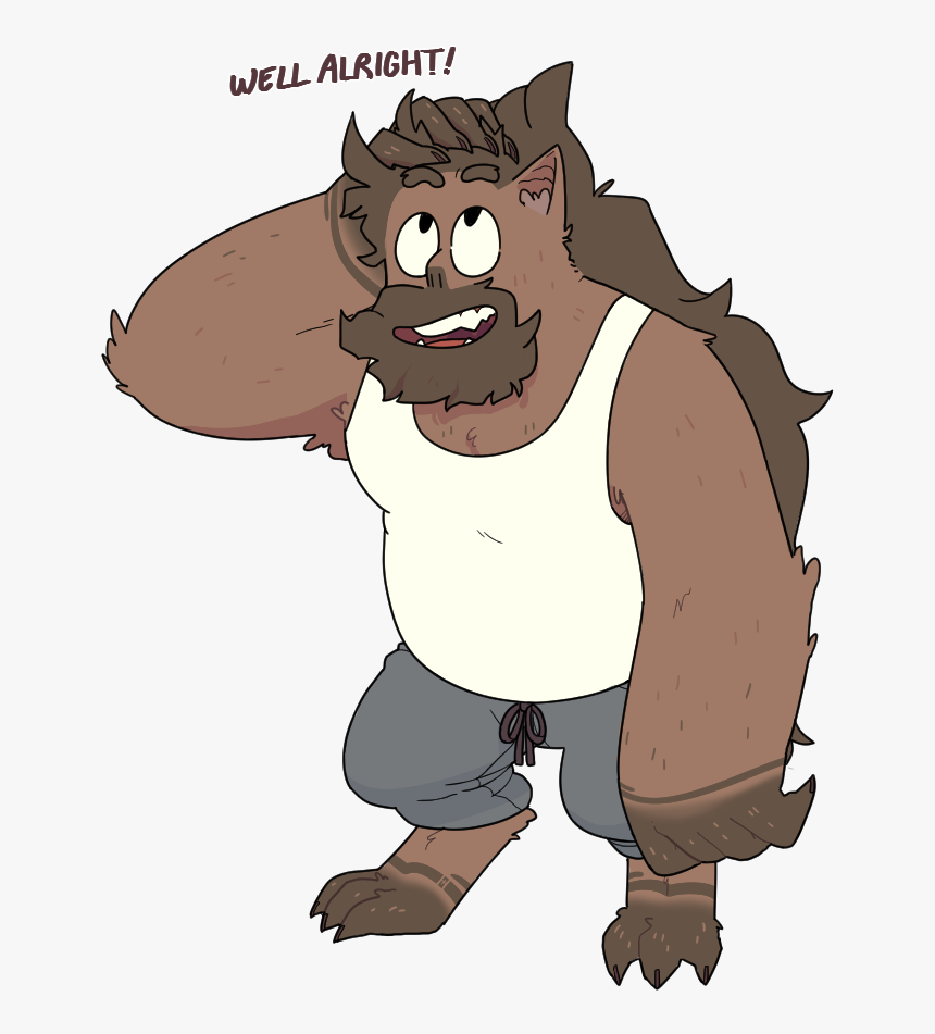 Well Alright Dog Wolverine Canidae Mammal Dog Like - Steven Universe Sexy Greg, HD Png Download