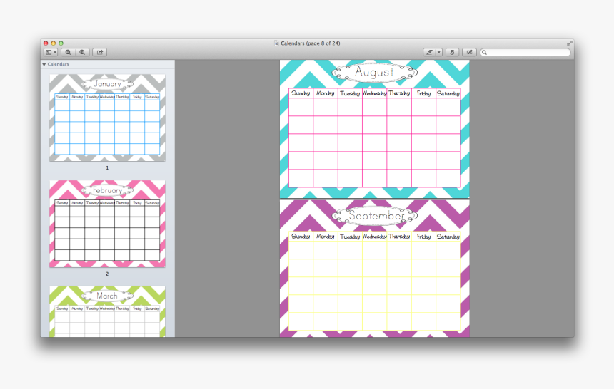 Calendar Screen Shot-tracing Months - Pattern, HD Png Download