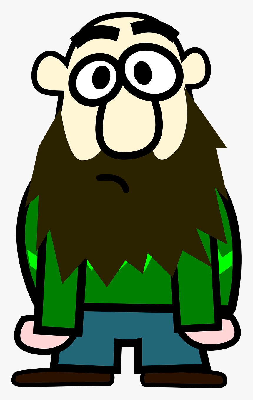 Man With A Beard Clipart, HD Png Download