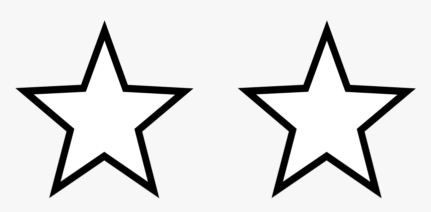 White Star Png - Star Image Black And White, Transparent Png