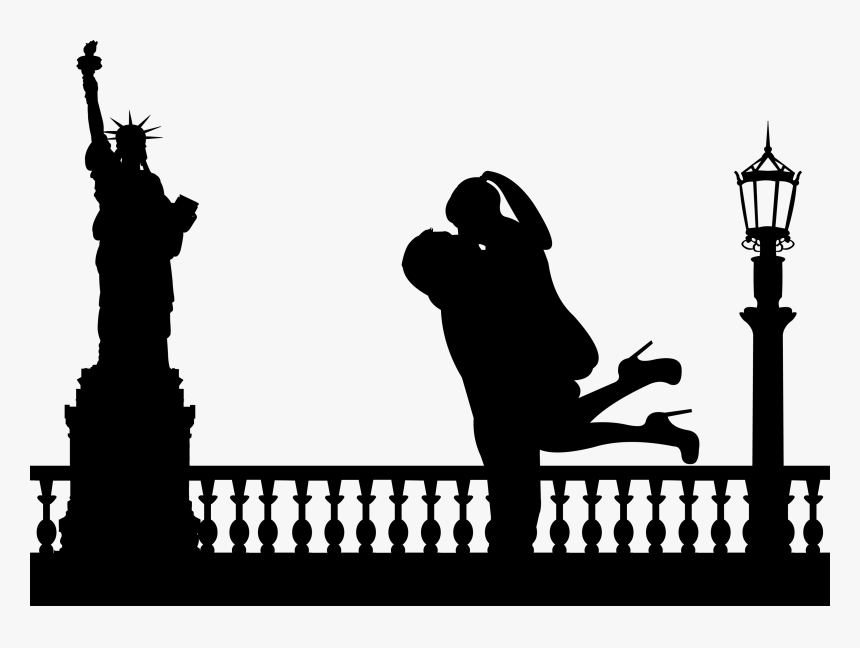 New York City Sticker Wall Decal New York Deco - Girl And Boy Playing Guitar, HD Png Download
