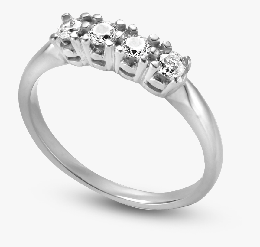 Standard View Of Wbr62 In White Metal - Pre-engagement Ring, HD Png Download