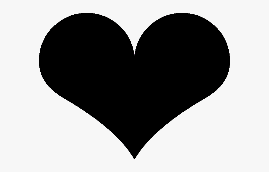 New Sticker - 🖤

 - - - Heart Clipart Silhouette, HD Png Download