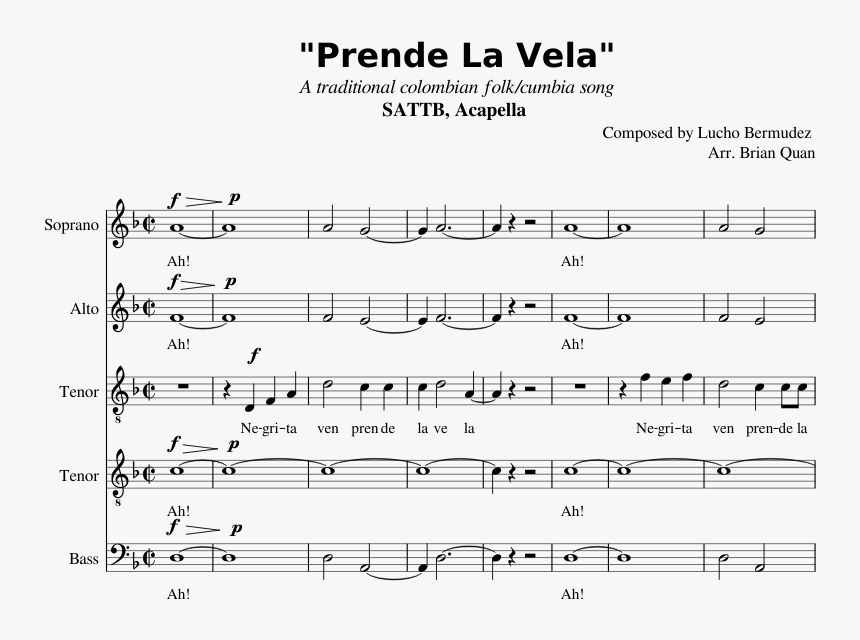 Prende La Vela Partitura, HD Png Download
