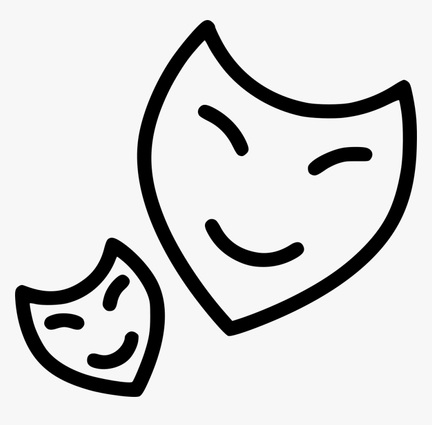 Mask Party Theater Fun Acting Comments - Clip Art, HD Png Download