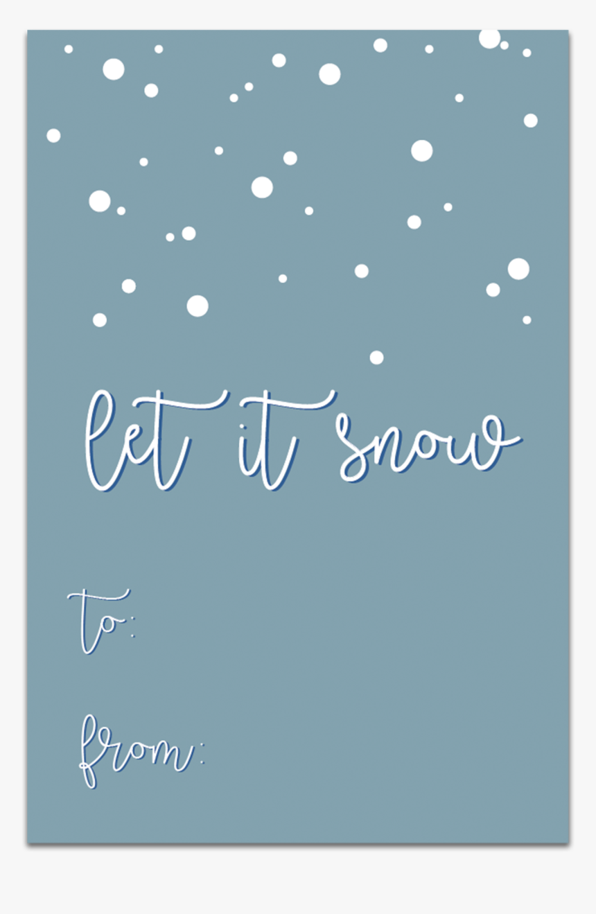Let It Snow Gift Tags, HD Png Download