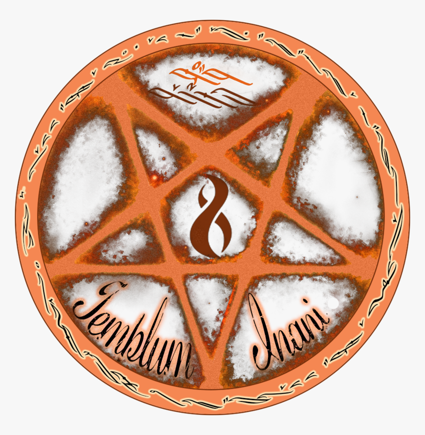 Pentagramwithtext3 - Circle, HD Png Download