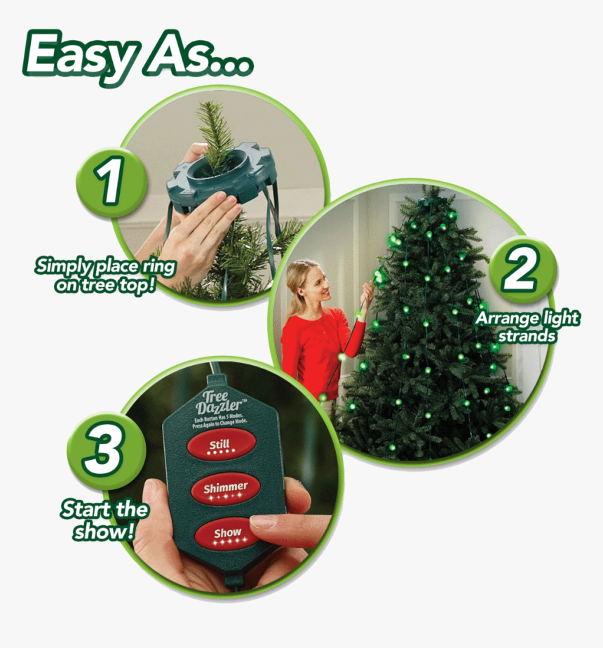 Tree Dazzler Led Christmas Lights - Star Shower Tree Dazzler Led Christmas Lights, HD Png Download