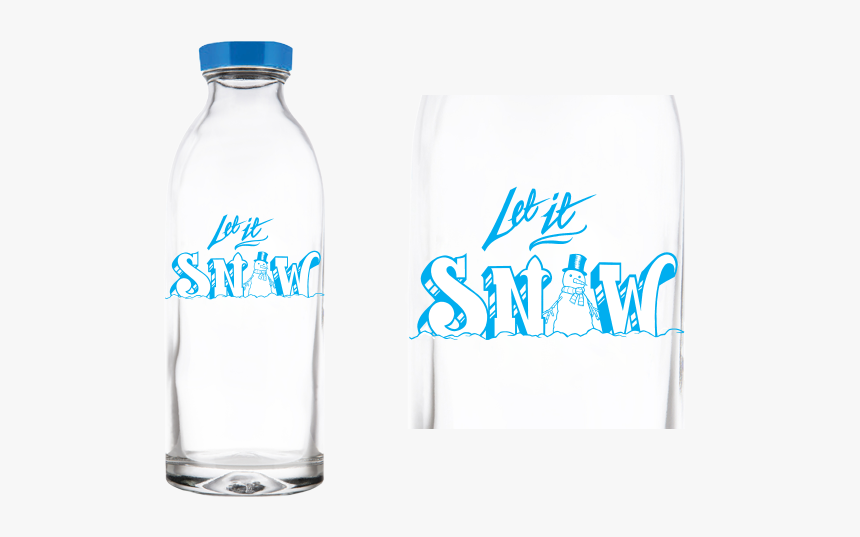 Let It Snow - Environmental Water Bottle Design, HD Png Download