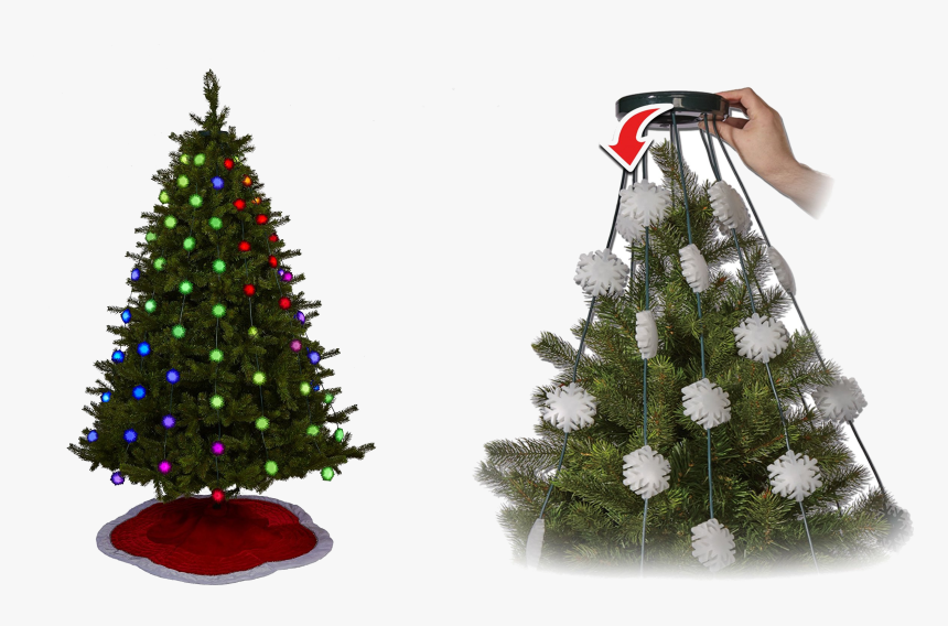 Christmas Lights Easy Installation Tree, HD Png Download