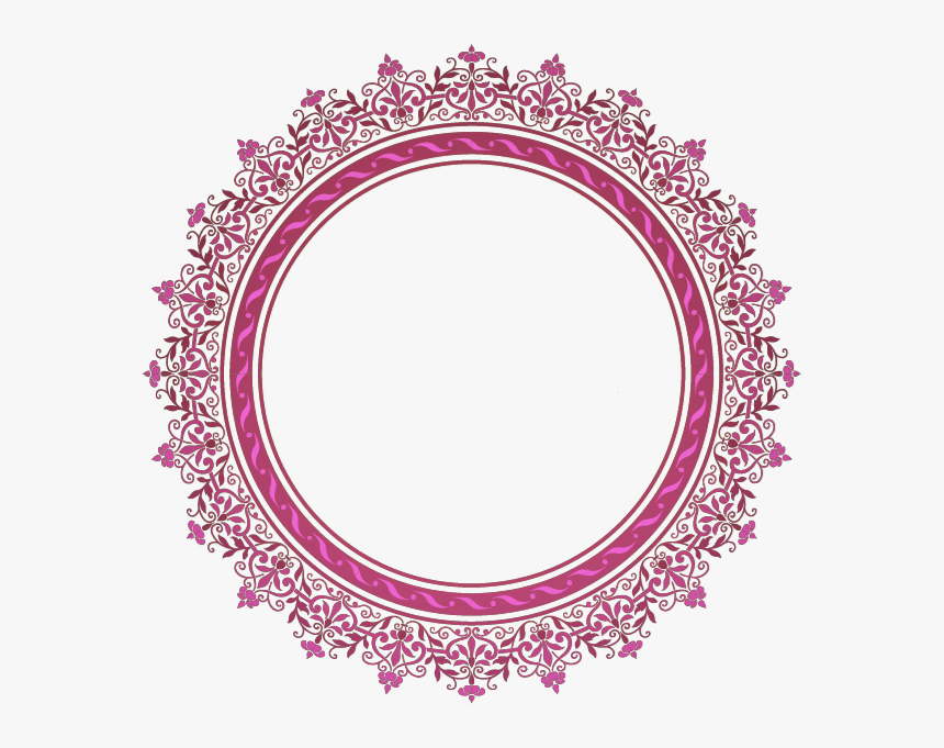 Frame Marco Round Circular Circulo Circle Círculo Decor - Eid Mubarak Frame Png, Transparent Png