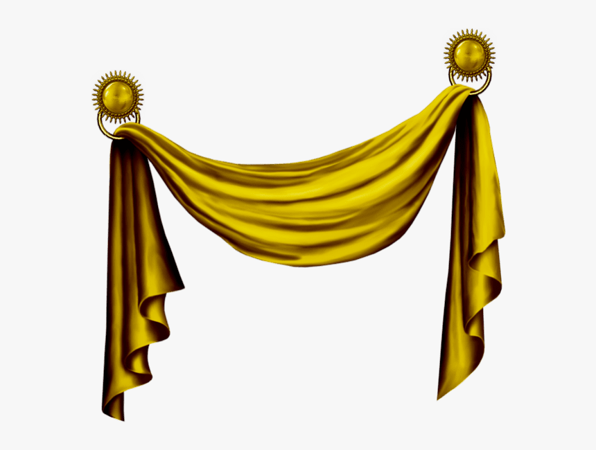 Transparent Yellow Stage Curtains, HD Png Download
