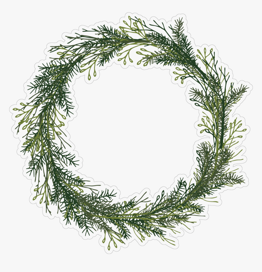 Let It Snow Wreath Print & Cut File, HD Png Download