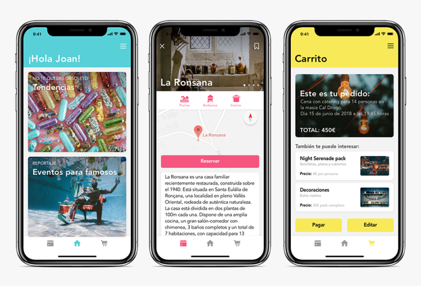 Festapp Redisign Party Event Sketch App App Concept - Iphone, HD Png Download