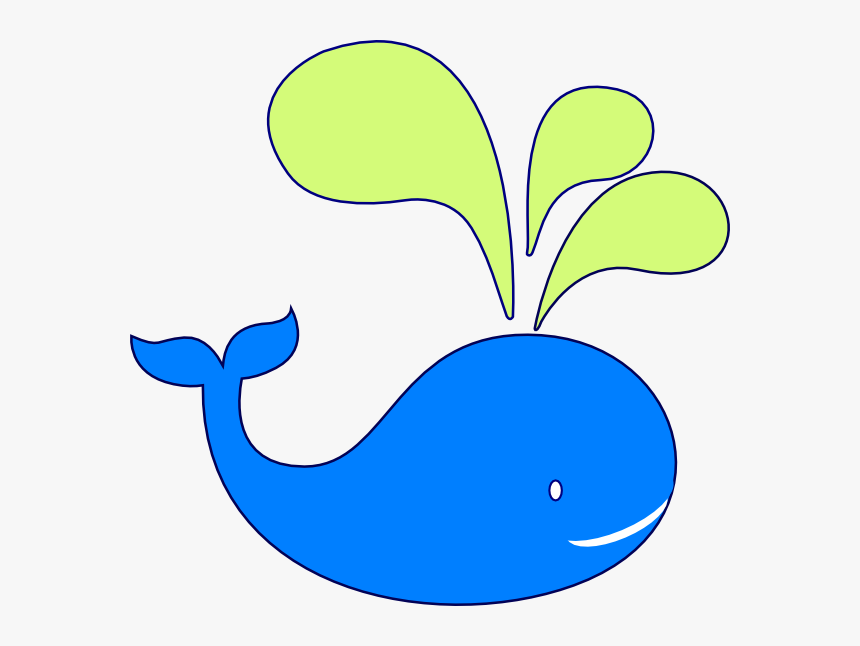 Green Whale Navy Outline Png, Transparent Png