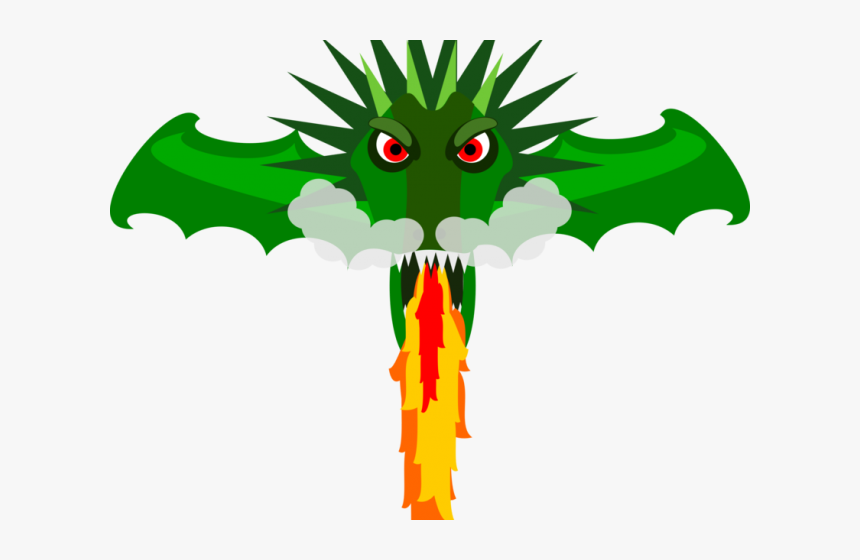 Fish Tank Clipart Animal Breathing - Dragon Breathing Fire Clipart, HD Png Download