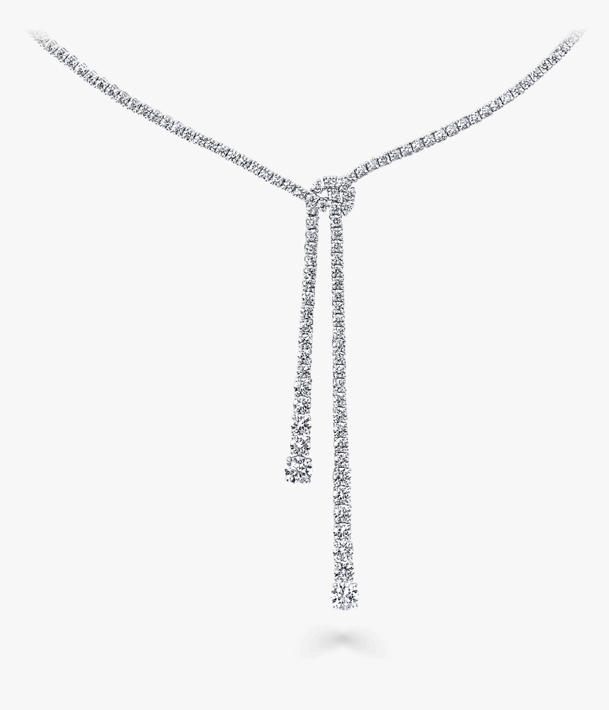 A Classic Graff Double Strand Knot Diamond Necklace - Pendant, HD Png Download