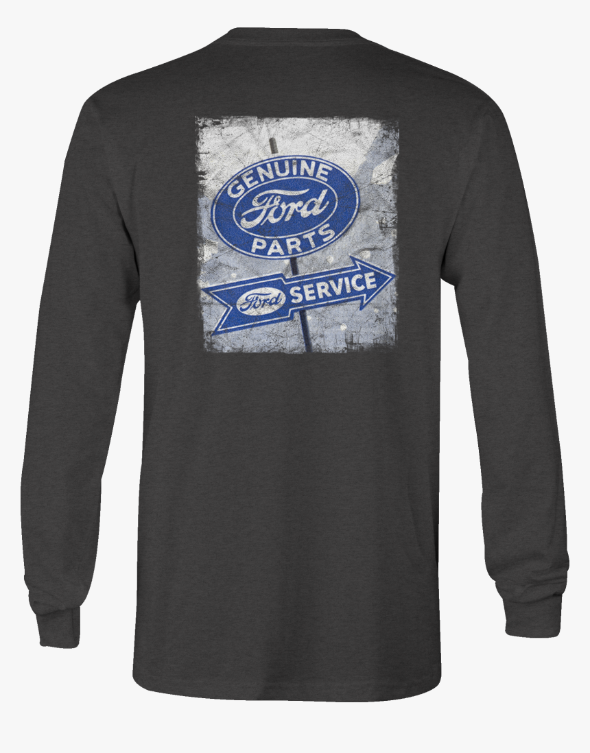 Ford Long Sleeve Tshirt Vintage Sign Shirt For Men - T-shirt, HD Png Download