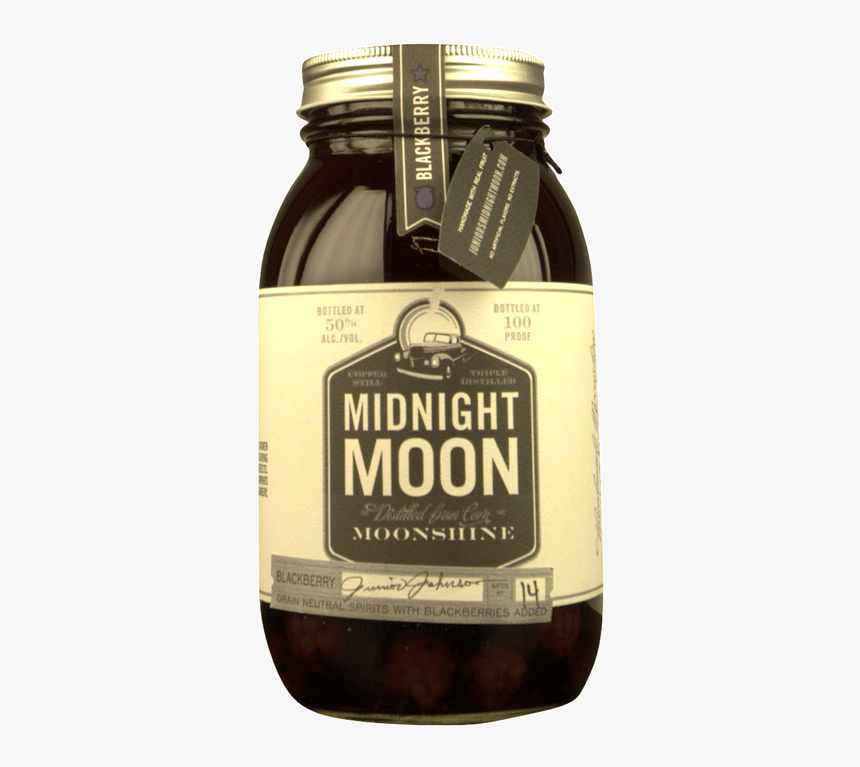 Junior Johnson Midnight Moon Blackberry - Midnight Moon Blackberry Moonshine, HD Png Download