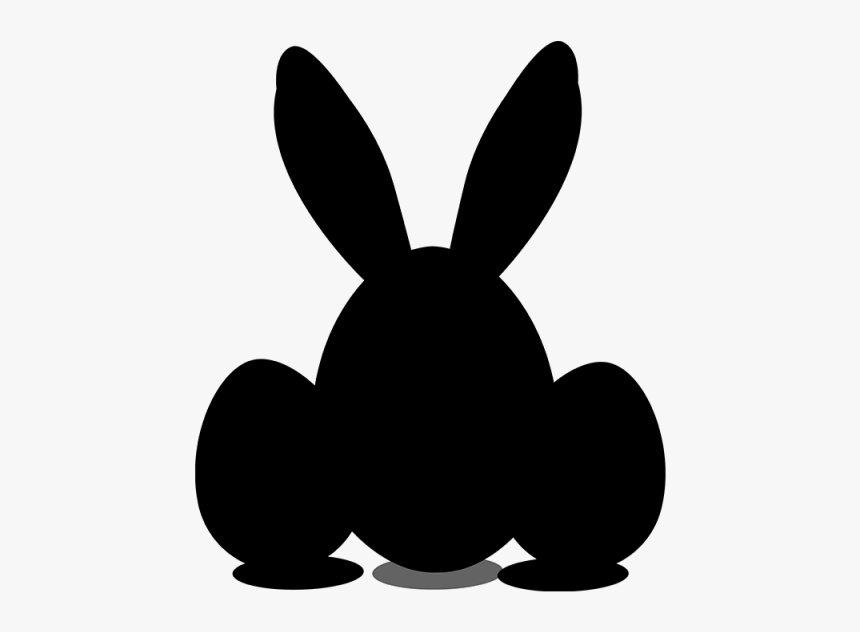 Domestic Rabbit Hare Clip Art Pattern Silhouette - Domestic Rabbit, HD Png Download