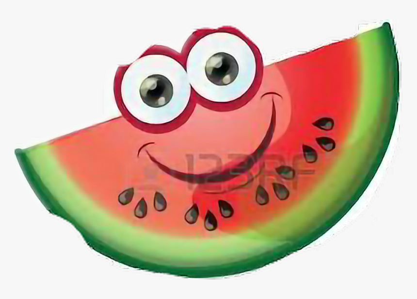 #la Sandia Feliz - La Sandia En Caricatura, HD Png Download