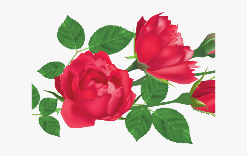 Red Rose Clipart Leaf Png - Transparent Png Rose Leaf Png, Png Download