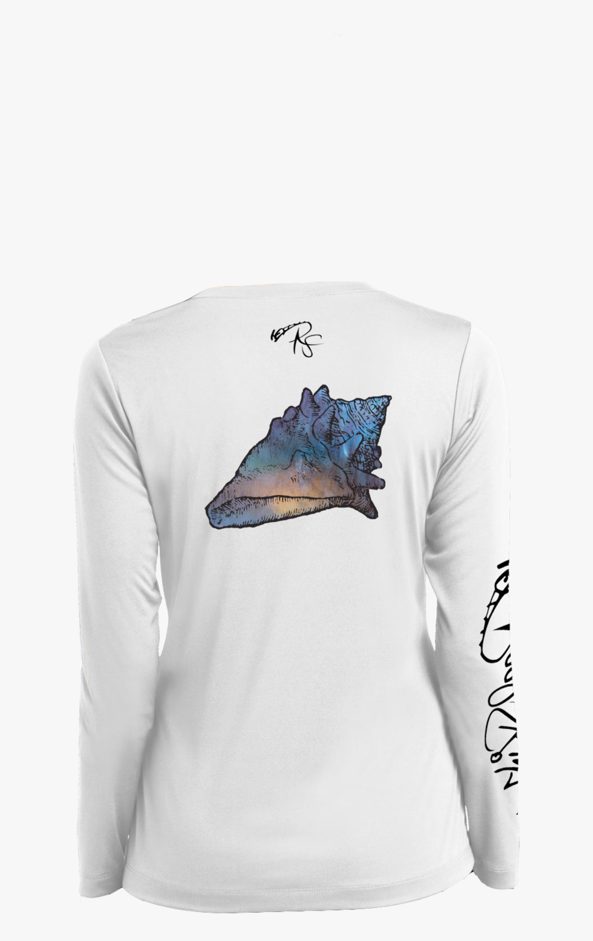 Transparent Conch Png - Long-sleeved T-shirt, Png Download