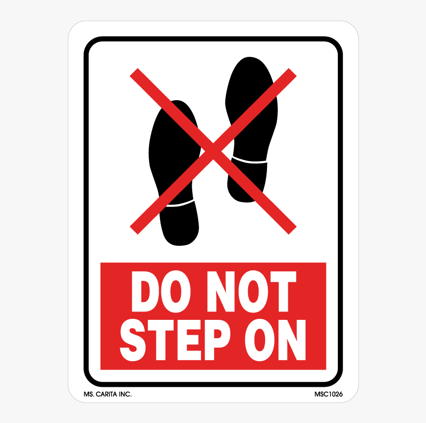 Do Not Step On Labels - Do Not Stack Labels Free, HD Png Download