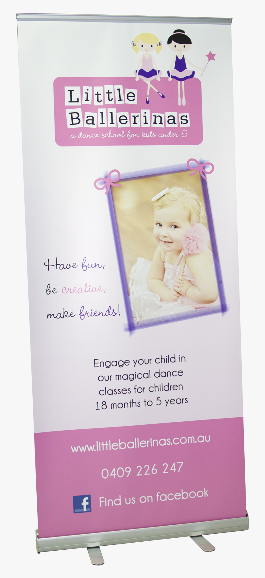 Cute Pull Up Banner For Little Ballerinas, Designed - Pandigital Tablet, HD Png Download
