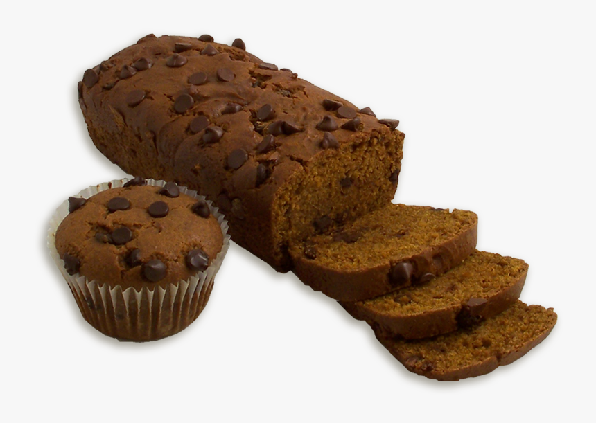 Pumpkin Chocolate Chip Dessert Bread - Chocolate, HD Png Download