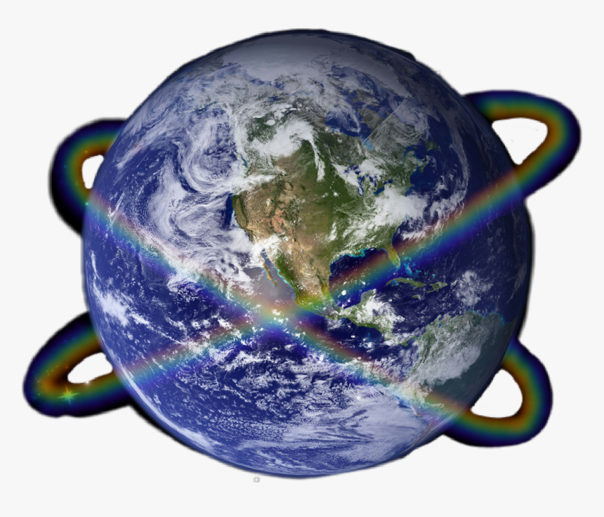 #freetoedit #sticker #earth #planet #planets #rainbow - Earth Climate, HD Png Download