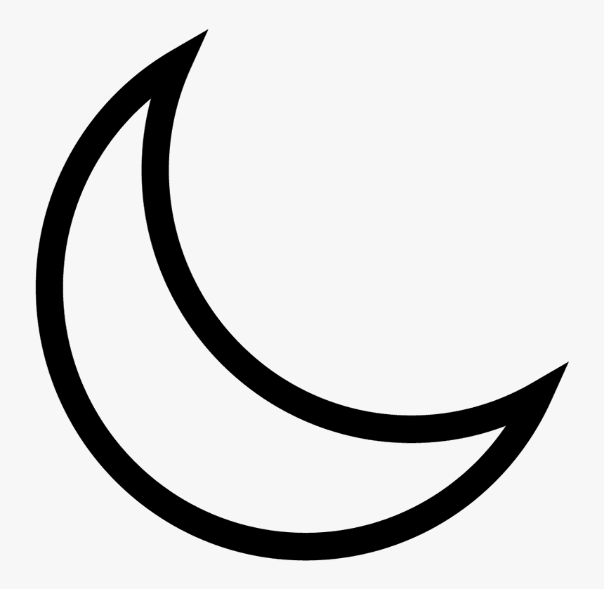 Moon Drawing Download Free Clipart With A Transparent - Alchemy Moon Symbol, HD Png Download