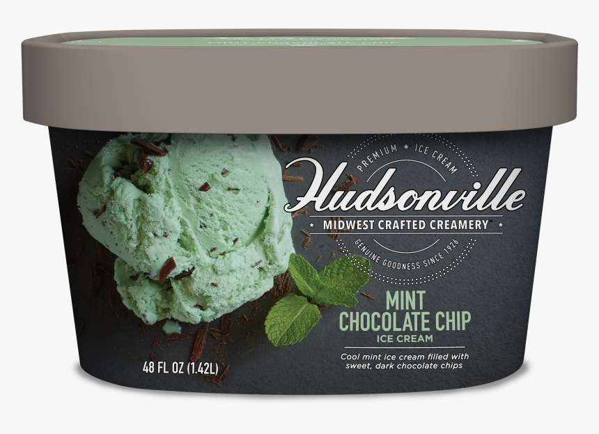 Mint Chocolate Chip Carton - Hudsonville Ice Cream Bananas Foster, HD Png Download