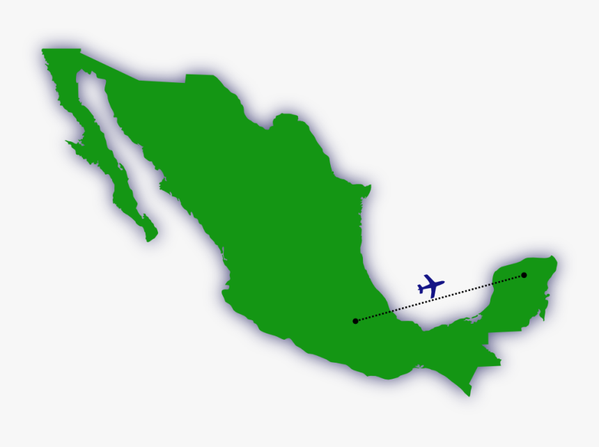 Transparent Puntos Png - Vector Mexico Map Png, Png Download