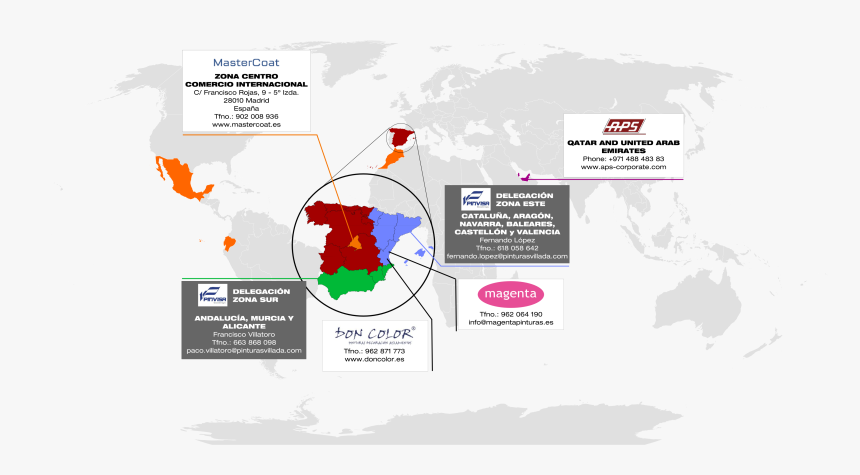 Mapadistribuidores2 - Atlas, HD Png Download