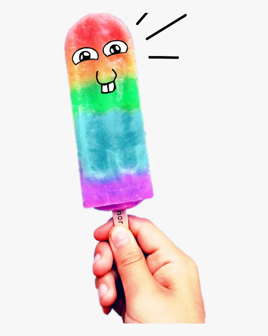 Transparent Paleta Clipart - Rainbow Popsicle Png, Png Download