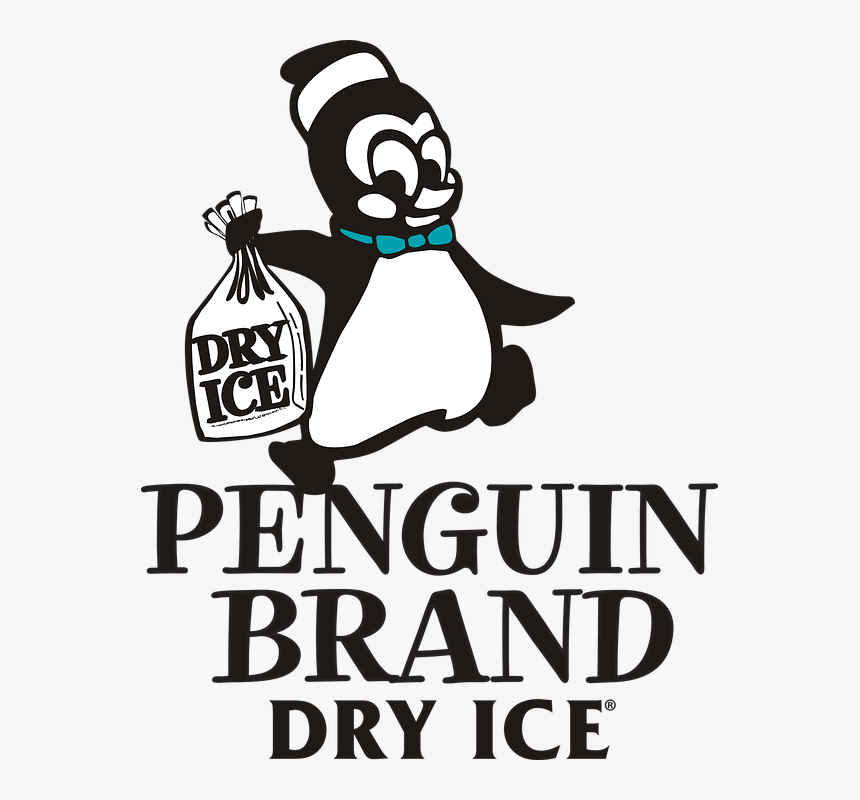 Pingüino, Hielo, Logotipo, Hielo Seco, Marca, Frío - Cartoon, HD Png Download