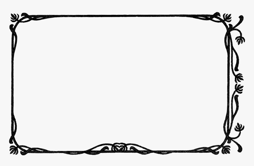 Digital Floral Frame Downloads - Illustration, HD Png Download