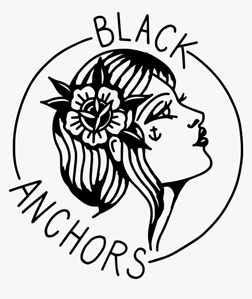 Black Anchors Punk - Illustration, HD Png Download