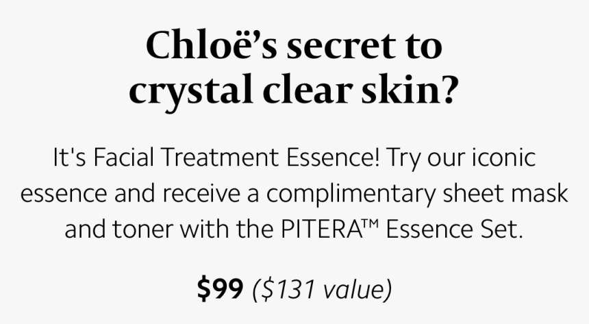 Chloe S Secret To Crystal Clear Skin It S Facial Treatment - Printing, HD Png Download