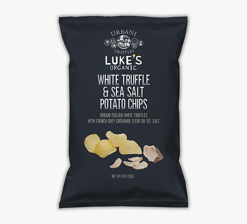 Potato Chips White Truffle Sea Salt - Luke's Truffle Chips, HD Png Download