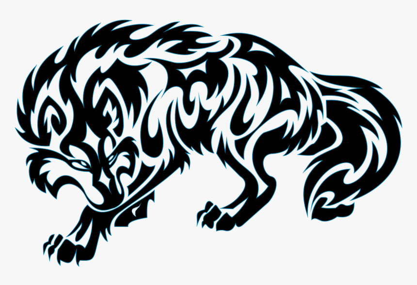 Gray Wolf Old School Sleeve Tattoo Tattoo Machine - Wolf Tattoo Transparent Background, HD Png Download