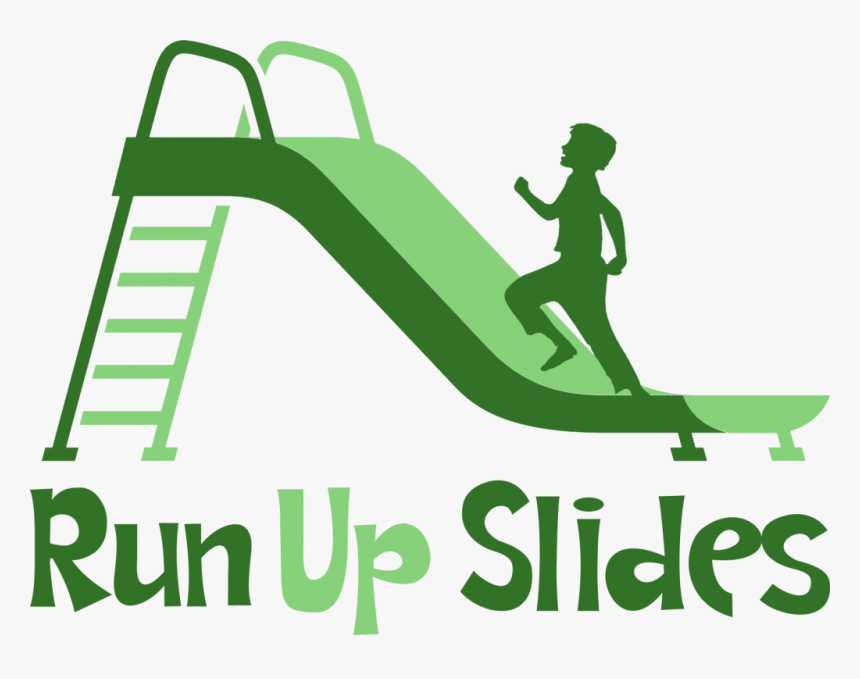 Children Running Clipart - Side View Of A Slide, HD Png Download
