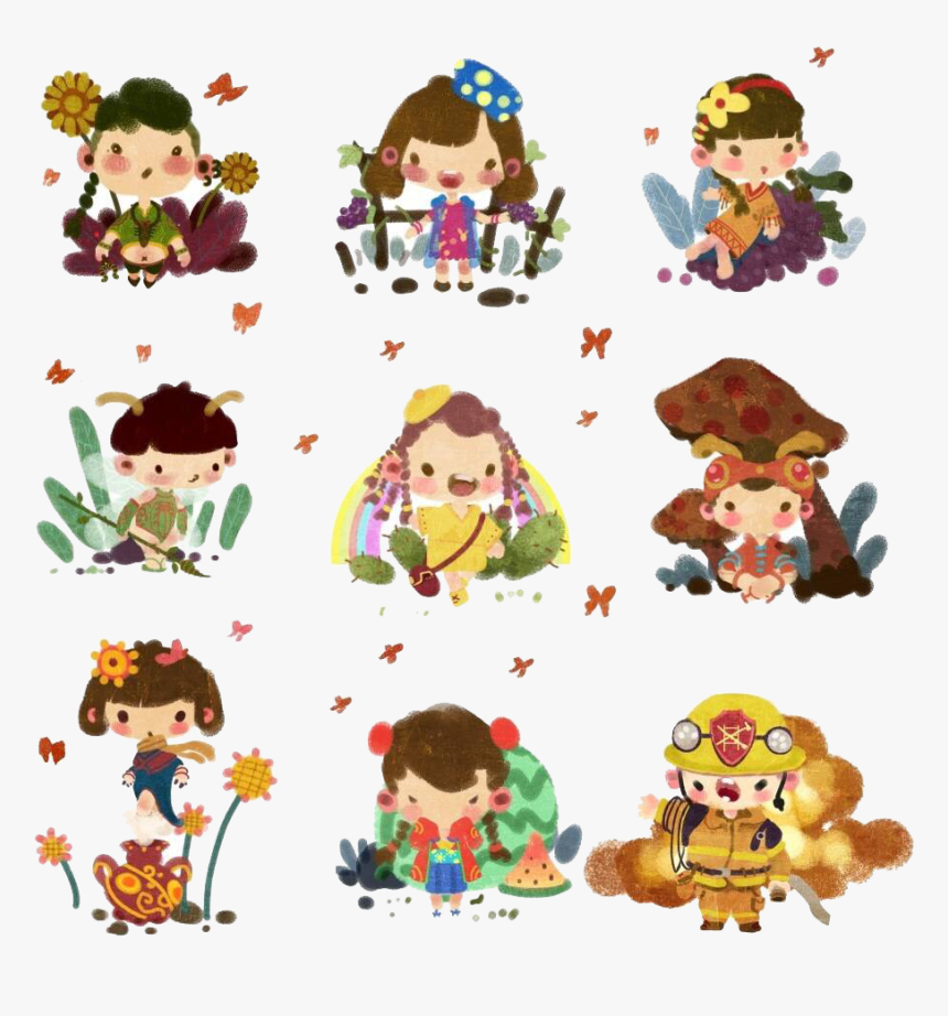 Children Cartoon Illustration Child Png Download Free - Illustration, Transparent Png